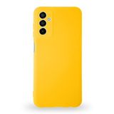 KZY İLETİŞİM Samsung Galaxy A04S ile Uyumlu Kapak İçi Kadife Kamera Korumalı Lansman Silikon Kılıf - Sarı