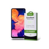 KZY İLETİŞİM Samsung Galaxy A10 ile uyumlu Temperli Ekran Koruyucu Kırılmaz Cam Ekonomik 5'li Paket