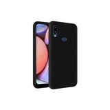 KZY İletişim Samsung Galaxy A10s Içi Kadife Soft Logosuz Lansman Silikon Kılıf - Siyah