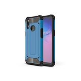 KZY İletişim-Samsung Galaxy A10s ile Uyumlu Kapak Çift Katmanlı Zırh Tank Kılıf - Mavi (Mavi)