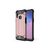 KZY İletişim-Samsung Galaxy A10s ile Uyumlu Kapak Çift Katmanlı Zırh Tank Kılıf - Rose Gold (ROSE GOLD)