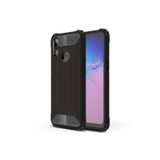 KZY İletişim-Samsung Galaxy A10s ile Uyumlu Kapak Çift Katmanlı Zırh Tank Kılıf - Siyah (SİYAH)