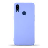 KZY İletişim Samsung Galaxy A10S ile Uyumlu Kapak İçi Kadife Lansman Silikon Kılıf - Lila