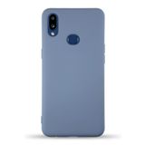 KZY İletişim Samsung Galaxy A10S ile Uyumlu Kapak İçi Kadife Lansman Silikon Kılıf - Petrol Mavisi