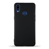 KZY İletişim Samsung Galaxy A10S ile Uyumlu Kapak İçi Kadife Lansman Silikon Kılıf - Siyah