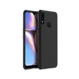 KZY İLETİŞİM Samsung Galaxy A10s ile uyumlu Kapak Mat Siyah Silikon Lux Kılıf