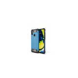 KZY İletişim-Samsung Galaxy A11 ile Uyumlu Kapak Çift Katmanlı Zırh Tank Kılıf - Mavi (MAVİ)