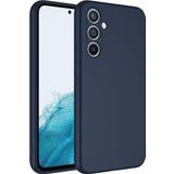 KZY İletişim Samsung Galaxy A14 Ile Uyumlu Kapak Içi Kadife Kamera Korumalı Lansman Silikon Kılıf - Lacivert