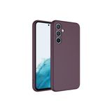 KZY İletişim Samsung Galaxy A14 Ile Uyumlu Kapak Içi Kadife Kamera Korumalı Lansman Silikon Kılıf - Mürdüm