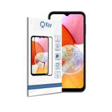 KZY İLETİŞİM Samsung Galaxy A14 ile Uyumlu Tam Kaplayan Fiber Nano Ekran Koruyucu Cam