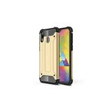 KZY İletişim-Samsung Galaxy A20e ile Uyumlu Kapak Çift Katmanlı Zırh Tank Kılıf - Gold (GOLD)
