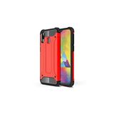 KZY İletişim-Samsung Galaxy A20e ile Uyumlu Kapak Çift Katmanlı Zırh Tank Kılıf - Kırmızı (KIRMIZI)