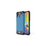 KZY İletişim-Samsung Galaxy A20e ile Uyumlu Kapak Çift Katmanlı Zırh Tank Kılıf - Mavi (Mavi)