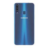 KZY İLETİŞİM Samsung Galaxy A20s ile uyumlu Kapak 1mm Şeffaf Silikon Kılıf
