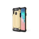 KZY İletişim-Samsung Galaxy A20s ile Uyumlu Kapak Çift Katmanlı Zırh Tank Kılıf - Gold (GOLD)