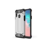 KZY İletişim-Samsung Galaxy A20s ile Uyumlu Kapak Çift Katmanlı Zırh Tank Kılıf - Gri (GRİ)