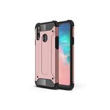 KZY İletişim-Samsung Galaxy A20s ile Uyumlu Kapak Çift Katmanlı Zırh Tank Kılıf - Rose Gold (ROSE GOLD)