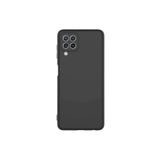 KZY İletişim Samsung Galaxy A22 ile Uyumlu Kapak İçi Kadife Lansman Lux Silikon Kılıf - Siyah