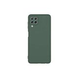 KZY İletişim Samsung Galaxy A22 ile Uyumlu Kapak İçi Kadife Lansman Lux Silikon Kılıf - Yeşil