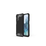 KZY İletişim-Samsung Galaxy A23 ile Uyumlu Kapak Çift Katmanlı Zırh Tank Kılıf - Siyah (Siyah)