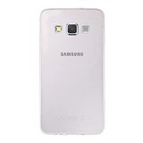 KZY İLETİŞİM Samsung Galaxy A3 (2015) ile uyumlu Kapak 1mm Şeffaf Silikon Kılıf