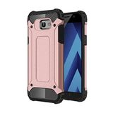 KZY İletişim-Samsung Galaxy A3 2017 ile Uyumlu Kapak Çift Katmanlı Zırh Tank Kılıf - Rose Gold (ROSE GOLD)