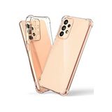 KZY İletişim Samsung Galaxy A33 5G ile uyumlu ile Uyumlu Kapak Köşe Korumalı AirBag Antishock Şeffaf Silikon Kılıf