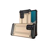 KZY İletişim-Samsung Galaxy A33 5G ile Uyumlu Kapak Çift Katmanlı Zırh Tank Kılıf - Gold (Gold)