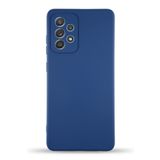 KZY İletişim Samsung Galaxy A33 5G ile uyumlu Kapak İçi Kadife Kamera Korumalı Lansman Silikon Kılıf - Lacivert