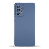 KZY İletişim Samsung Galaxy A33 5G ile uyumlu Kapak İçi Kadife Kamera Korumalı Lansman Silikon Kılıf - Petrol Mavisi