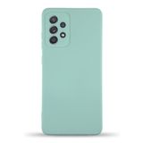 KZY İletişim Samsung Galaxy A33 5G ile uyumlu Kapak İçi Kadife Kamera Korumalı Lansman Silikon Kılıf - Turkuaz