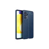KZY İletişim-Samsung Galaxy A33 5G ile Uyumlu Kılıf Darbe Korumalı Deri Görünümlü Silikon Arka Kapak - Lacivert (Lacivert)
