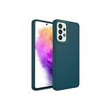 KZY İletişim Samsung Galaxy A33 ile Uyumlu Kapak Renkli Metal Kamera Çerçeveli İçi Kadife Lasnman Kılıf - Yeşil