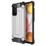 KZY İletişim-Samsung Galaxy A52 ile Uyumlu Kapak Çift Katmanlı Zırh Tank Kılıf - Gri (GRİ)