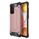 KZY İletişim-Samsung Galaxy A52 ile Uyumlu Kapak Çift Katmanlı Zırh Tank Kılıf - Rose Gold (ROSE GOLD)