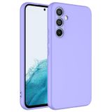 KZY İletişim Samsung Galaxy A54 ile Uyumlu Kapak İçi Kadife Kamera Korumalı Lansman Silikon Kılıf - Lila