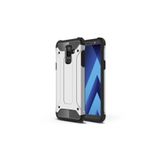 KZY İletişim-Samsung Galaxy A6 Plus 2018 ile Uyumlu Kapak Çift Katmanlı Zırh Tank Kılıf - Gri (GRİ)