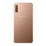KZY İLETİŞİM Samsung Galaxy A7 (2018) ile uyumlu Kapak 1mm Şeffaf Silikon Kılıf