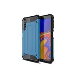 KZY İletişim-Samsung Galaxy A7 2018 ile Uyumlu Kapak Çift Katmanlı Zırh Tank Kılıf - Mavi (Mavi)