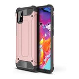 KZY İletişim-Samsung Galaxy A71 ile Uyumlu Kapak Çift Katmanlı Zırh Tank Kılıf - Rose Gold (ROSE GOLD)