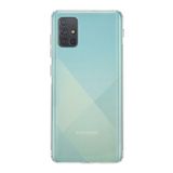 KZY İLETİŞİM Samsung Galaxy A71 ile uyumlu Kapak Kamera Korumalı Tıpalı Şeffaf Silikon Kılıf