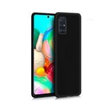 KZY İLETİŞİM Samsung Galaxy A71 ile uyumlu Kapak Mat Siyah Silikon Lux Kılıf