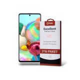 KZY İLETİŞİM Samsung Galaxy A71 ile uyumlu Temperli Ekran Koruyucu Kırılmaz Cam Ekonomik 3'lü Paket