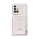 KZY İLETİŞİM Samsung Galaxy A71 Kapak Kamera Korumalı Kartlıklı Darbe Emici Özellikli Şeffaf Silikon Kılıf