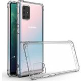 KZY İletişim Samsung Galaxy A71 Şeffaf Airbag Antishock Köşe Korumalı Silikon Kılıf