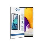 KZY İLETİŞİM Samsung Galaxy A72 ile uyumlu Tam Kaplayan Fiber Nano Ekran Koruyucu Cam