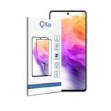 KZY İLETİŞİM Samsung Galaxy A73 ile uyumlu Tam Kaplayan Fiber Nano Ekran Koruyucu Cam