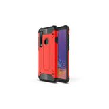 KZY İletişim-Samsung Galaxy A9 2018 ile Uyumlu Kapak Çift Katmanlı Zırh Tank Kılıf - Kırmızı (KIRMIZI)