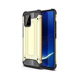KZY İletişim-Samsung Galaxy A91 / S 10 Lite ile Uyumlu Kapak Çift Katmanlı Zırh Tank Kılıf - Gold (GOLD)