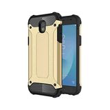 KZY İletişim-Samsung Galaxy J330 ile Uyumlu Kapak Çift Katmanlı Zırh Tank Kılıf - Gold (GOLD)